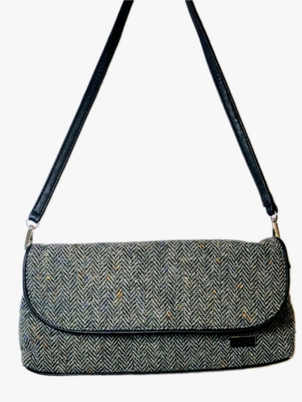 MUCROS WEAVERS PURSE by Muckross House Kilkarney Ireland Wool Gray Shoulder